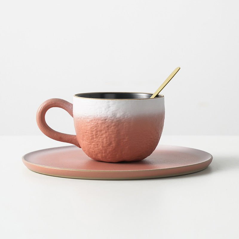 Exquisite ceramic latte coffee cup.