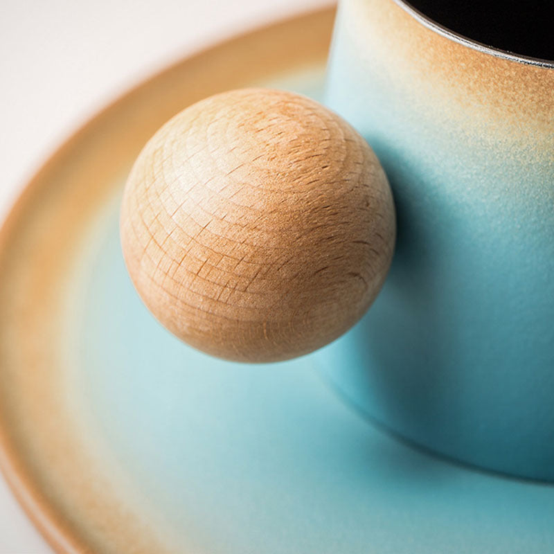 Ceramic coffee cup with Jupiter gradient.