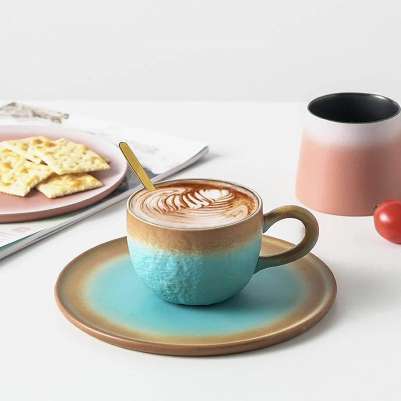 Exquisite ceramic latte coffee cup.