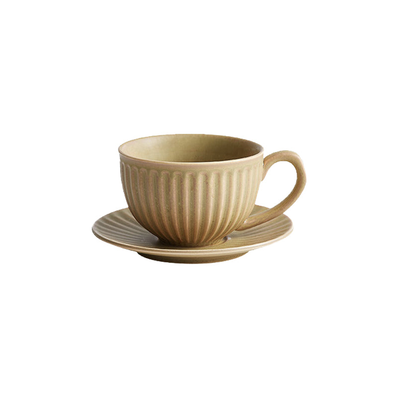 Vintage latte coffee cup - Exquisite ceramic with latte art design