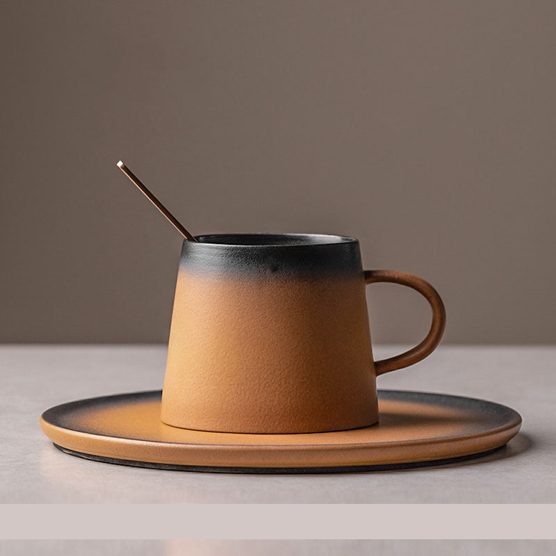 Ceramic coffee cup with Jupiter gradient.